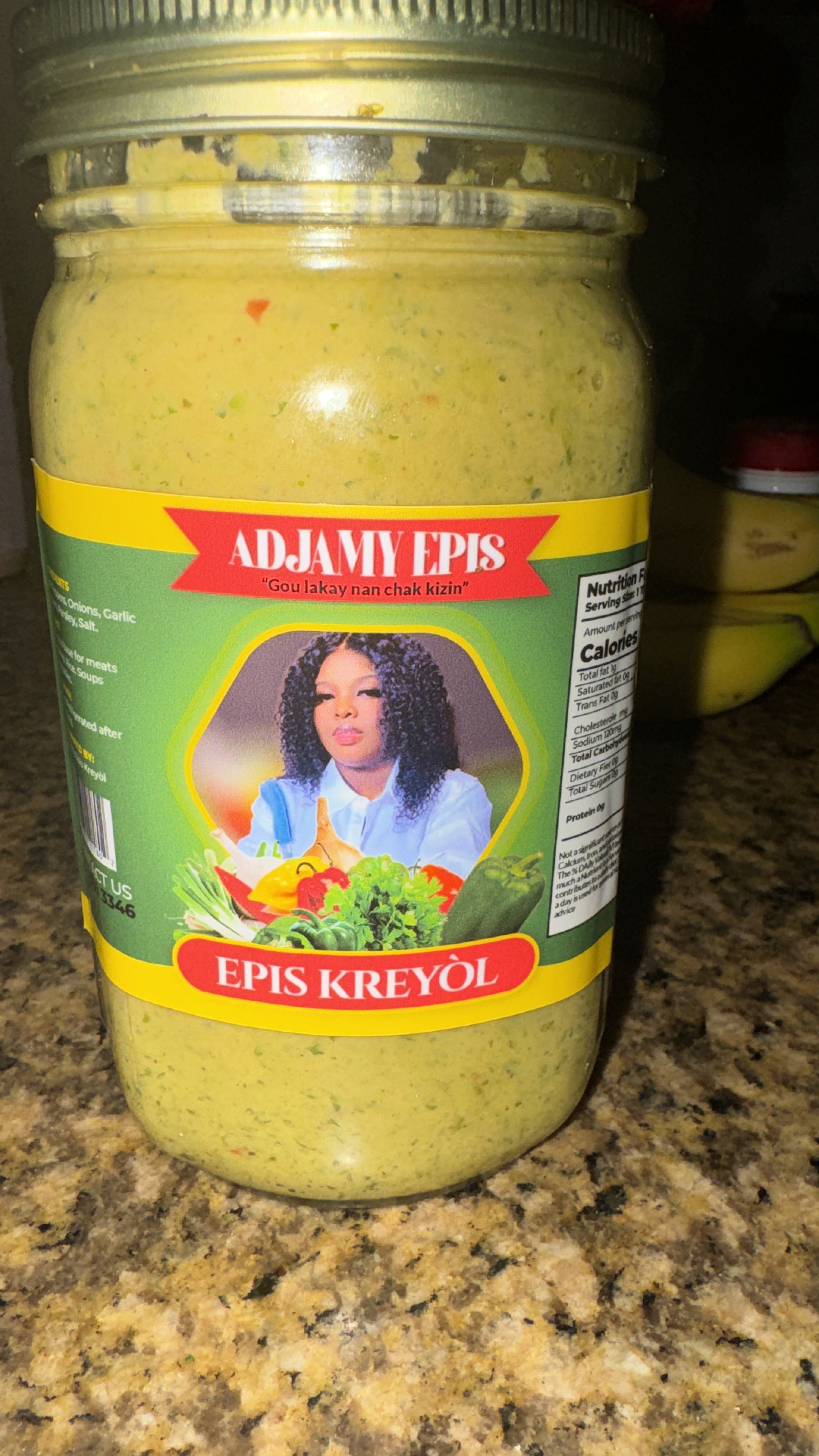 Adjamy Haitian Epis (All Natural Green Seasoning)